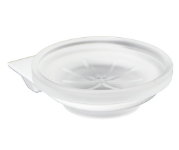 Мыльница с держателем WasserKRAFT Kammel K-8329WHITE, стеклянная