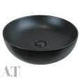 Раковина накладная AeT ELITE ROUND.D.49,5 см. цвет черный матовый L601T0R0V0105