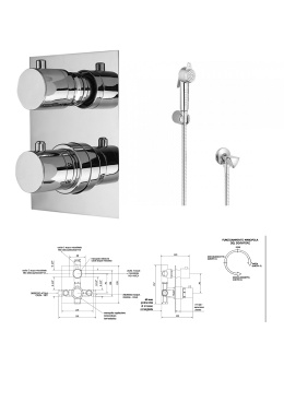 Гигиенический душ с термостатом Thermomat Tmti1r12ml+27514 Grohe