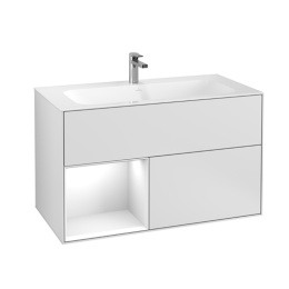 Villeroy Boch Finion G030GFMT Тумба под раковину 996х498 мм (glossy white/white matt)