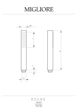 Migliore Fortis 30864 Ручной душ, черный матовый