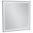 Зеркало Jacob Delafon Allure EB1435-S14, 80 х 80 см, с подсветкой, лакированная рама черный сатин
