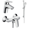 Комплект смесителей Hansgrohe Logis (71070000/71600000/26532400) хром