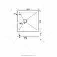 Душевой поддон RGW Stone Tray 16152088-01 квадратный