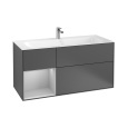 Villeroy Boch Finion F060GJGK Тумба под раковину 1196х498 мм (light grey matt/anthracite matt)