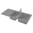 Мойка для кухни двойная 116*51 см Duravit Cassia 7513111600 (серый)