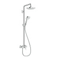 Душевая стойка Hansgrohe Croma Select E (27258400) хром, белый