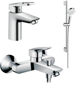 Комплект смесителей Hansgrohe Logis (71151000/71400000/26532400) хром