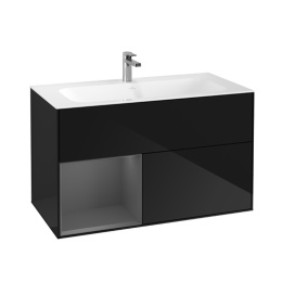 Villeroy Boch Finion F030GKPH Тумба под раковину 996х498 мм (anthracite matt/glossy black)