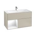 Villeroy Boch Finion F030GFHH Тумба под раковину 996х498 мм (glossy white/sand matt)