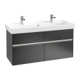 Villeroy Boch Collaro C012L0PD Тумба под раковину 1154х444 мм (Black Matt Lacquer)