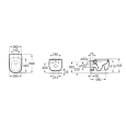 Чаша подвесного унитаза Roca Beyond (3460B7000) белый