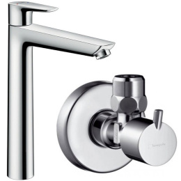 Комплект смесителя для раковины Hansgrohe Talis E (71716000/13901000) хром