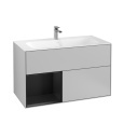 Villeroy Boch Finion G030PDGJ Тумба под раковину 996х498 мм (black matt/light grey matt)