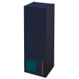 Шкаф-пенал Jacob Delafon Odeon Rive Gauche 40 см, EB2571G/D-RX-M85, цвет сине-зелёный матовый, ручки