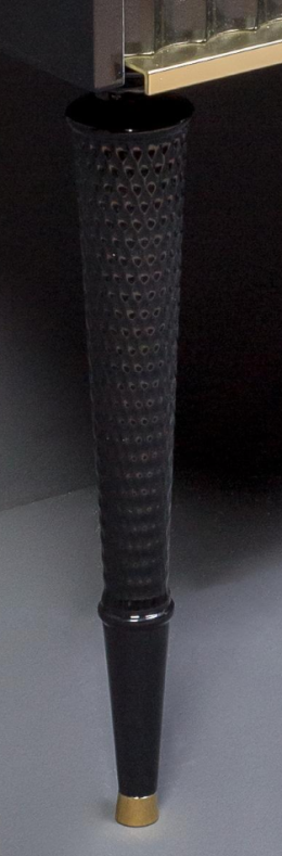 Armadi Art Vallessi Avantgarde 847-B-25 Ножки DENTI черные (пара) 25,5см