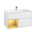 Villeroy Boch Finion F030HFGF Тумба под раковину 996х498 мм (gold matt/glossy white)