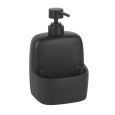 WasserKRAFT K-8499BLACK Дозатор с емкостью для губки