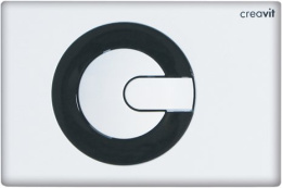 Кнопка смыва Creavit (GP5001.02) черный, белый