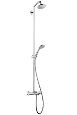 Душевая система Hansgrohe 27143 000 Croma 100 Showerpipe с термостатом