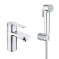 Смеситель для раковины GROHE Get с цепочкой и гигиеническим душем, хром (23238000)