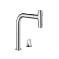 Смеситель для кухни Hansgrohe Metris Select M71 (73818340) шлифованный черный хром