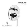 NOBILI Plus PL00100CR - Смеситель для ванны, душа (хром)
