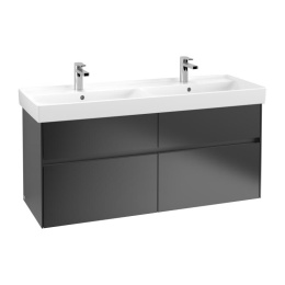 Villeroy Boch Collaro C01300PD Тумба под раковину 1254х444 мм (Black Matt Lacquer)