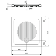 Душевой поддон 90X90 см Ideal Standard CONNECT T266201