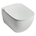 Подвесной безободковый унитаз Ideal Standard Tesi Rimless белый, сиденье микролифт, T355101